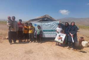 ارائه خدمات بهداشتی به کارگران فصلی حاشیه نشین حومه شهر ارسنجان 