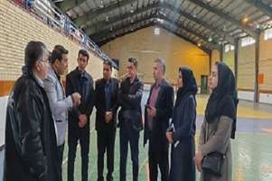 بازدید مسئولین شبکه و بیمارستان از استادیوم ورزشی و پیش بینی و امادگی آن جهت راه اندازی بیمارستان صحرایی