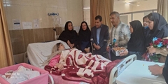 تقدیر از همکاران بلوک زایمان در بیمارستان ارسنجان به مناسبت هفته جمعیت
