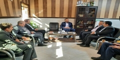 دیدار سرپرست شبکه بهداشت و درمان شهرستان ارسنجان با رئیس دادگستری این شهرستان
