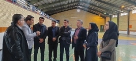 بازدید مسئولین شبکه و بیمارستان از استادیوم ورزشی و پیش بینی و امادگی آن جهت راه اندازی بیمارستان صحرایی